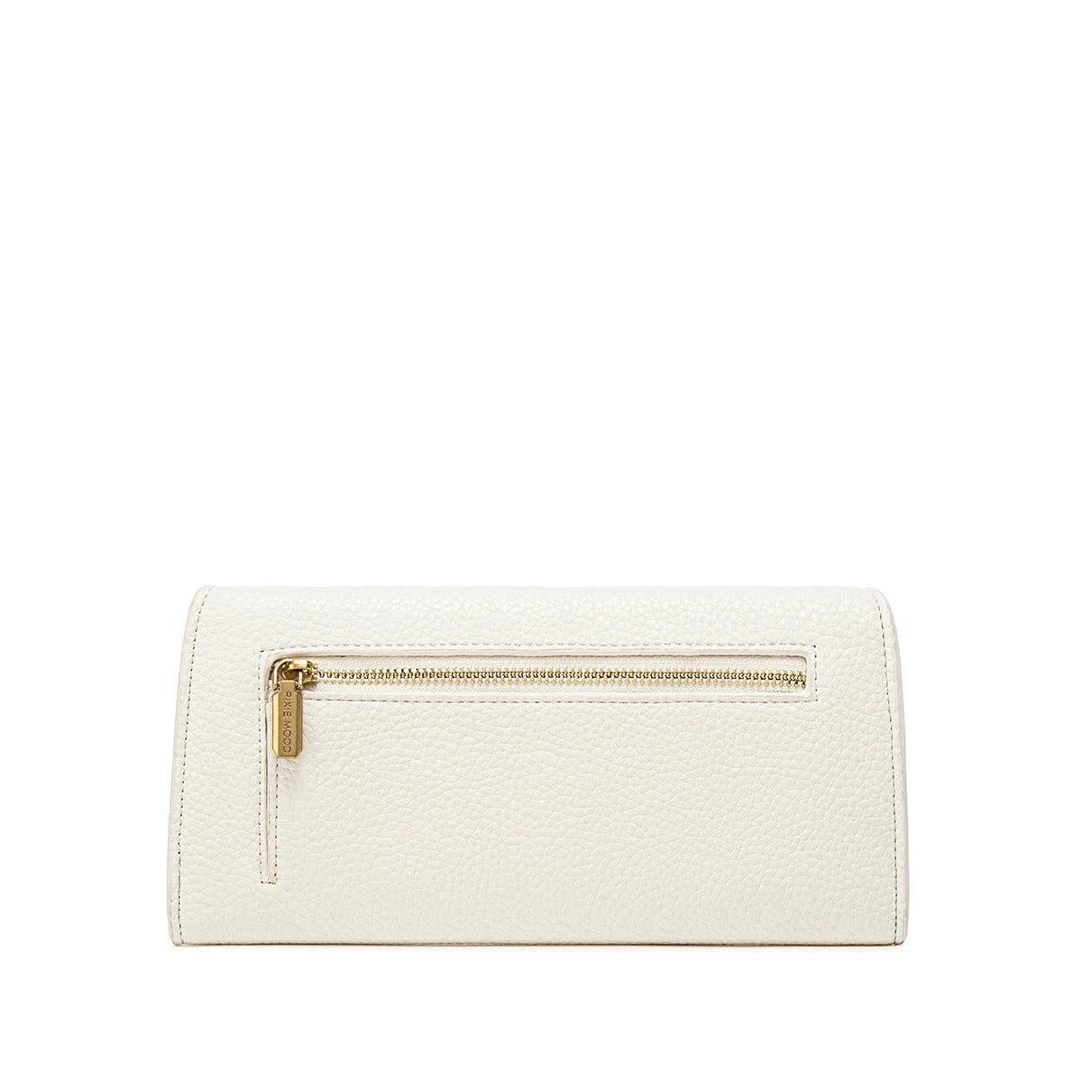 Mavis Pebbled Wallet | Coconut Cream